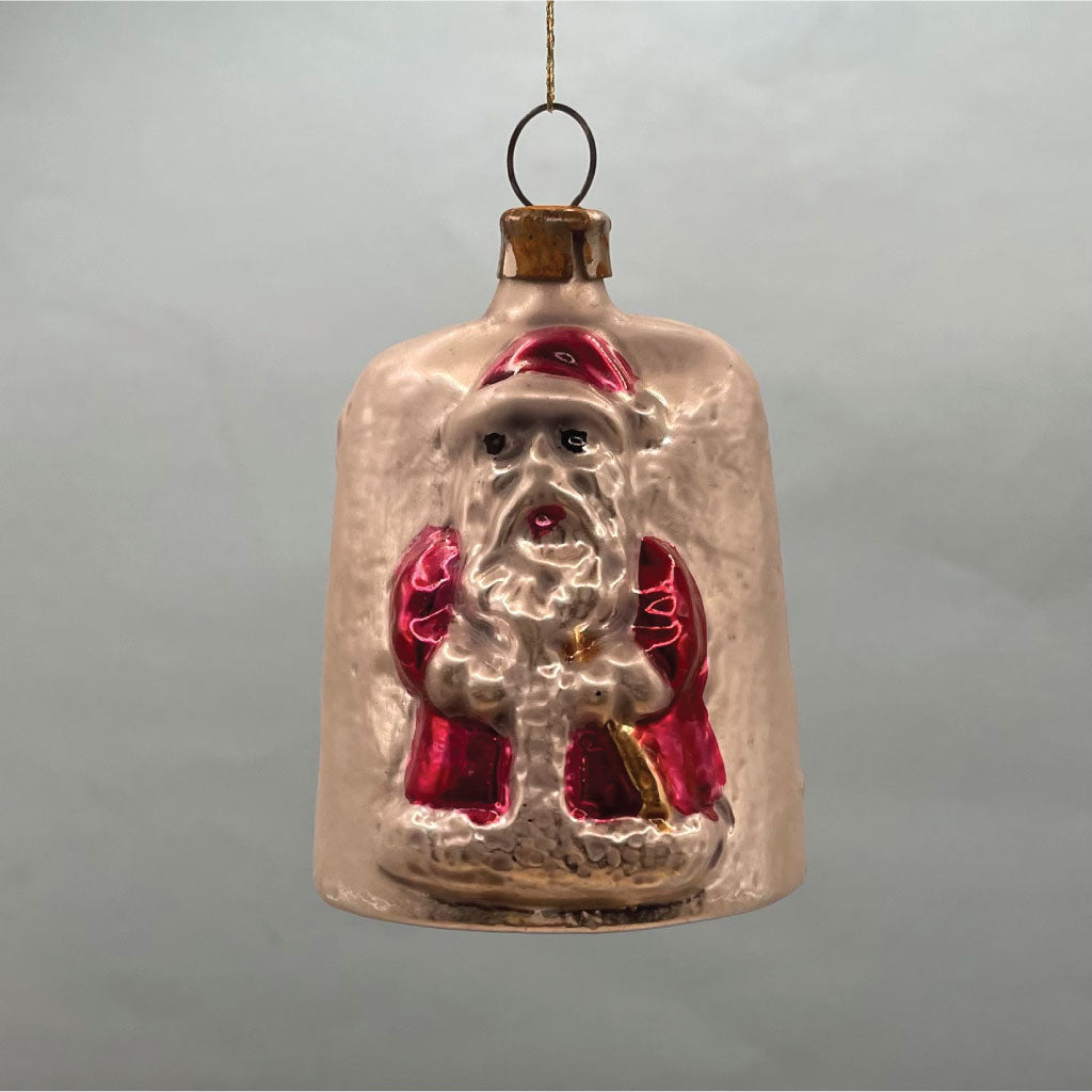 Håndlavet klokke med julemand