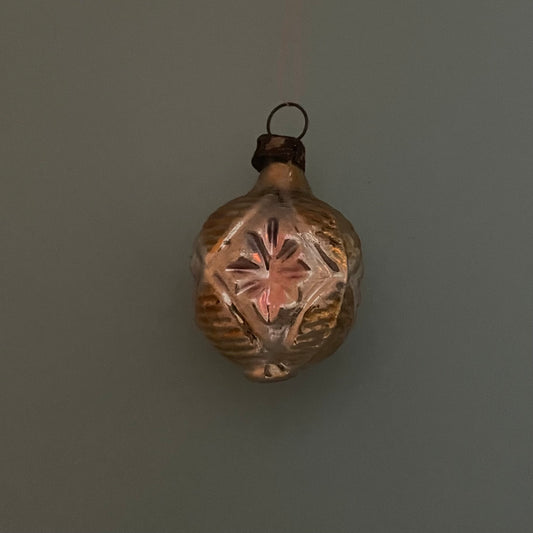 Mini Kugle med Blomster – Juleornament